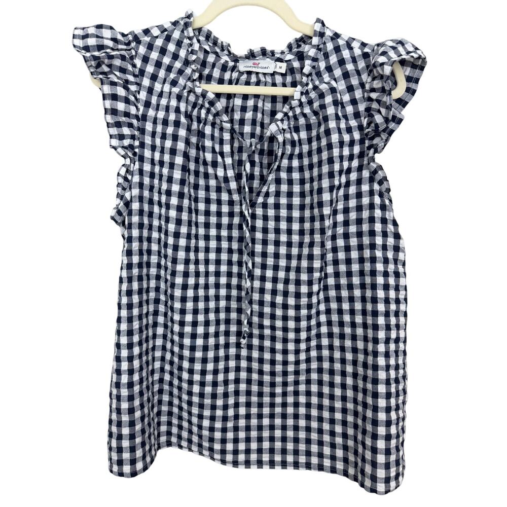 Vineyard Vines Short Set Medium Gingham Cottagecore Coastal Nautical